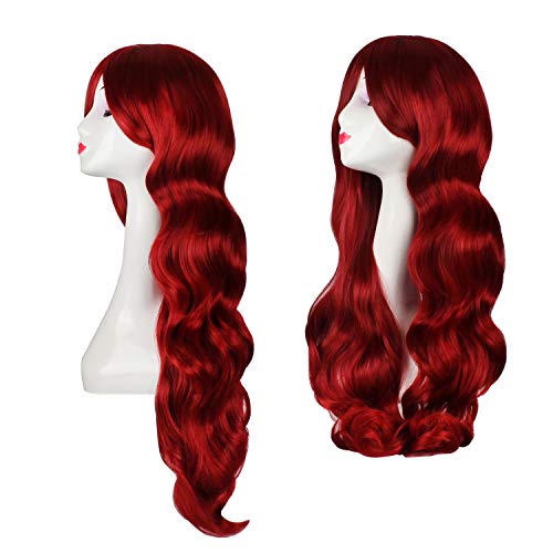 OKVGO - Peluca de pelo largo natural para mujer, para cosplay, fiestas y uso diario