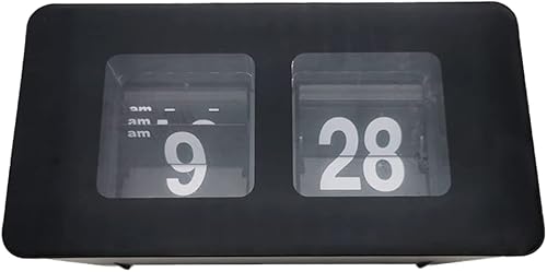 TourKing Reloj automático clásico retro vintage reloj digital abatible, reloj despertador de números digitales, reloj despertador de escritorio,