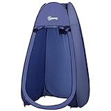 Outsunny Tienda de Campaña Instantánea Tipo Carpa Ducha Cambiador WC Impermeable para Camping 100x100x185 cm Turquí