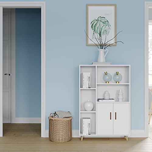 image for Panana Sideboard Display Cabinet with Doors Shelf Wooden Cupboard Livi