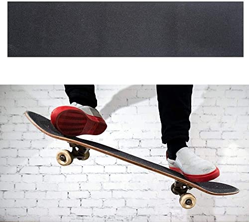 COSOOS Skateboard Griptape 115x27cm, Anti-Air-Bubble Selbstklebender, Wasserdicht, Roller Grip Tape für Longboard, Scooter, Treppen