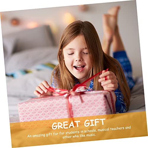 KOMBIUDA 24 peças de lembrancinhas listradas clave escolar música madeira papelaria G estudantes esc