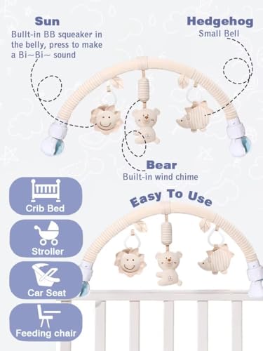 Image of Pau1Hami1ton Baby Stroller Arch Toys, Car Seat Toys,Baby Gifts.S-19(Bear)