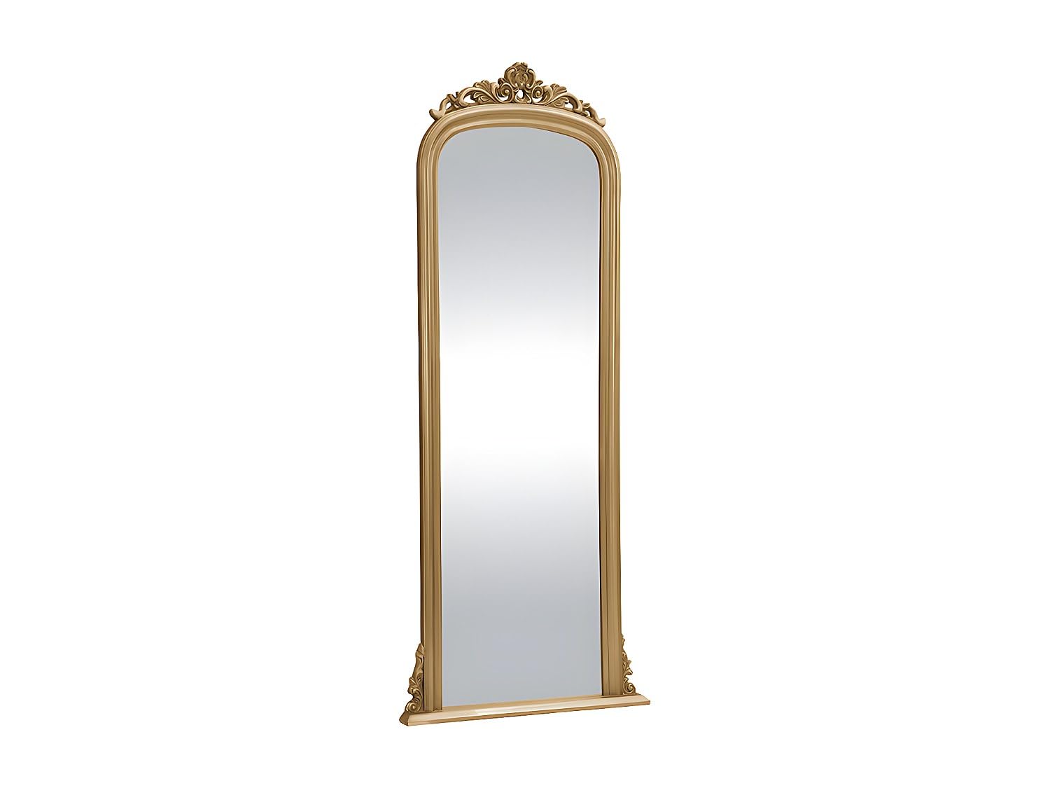 Vente-unique - Gran Espejo Merry - Madera de eucalipto - H180 cm - Dorado