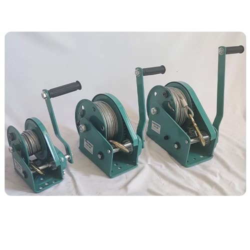 Winche manual de 2600 lbs con cable de acero 30 m miniatura 6