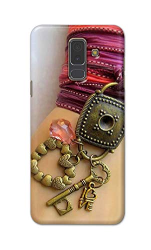 Image of Girl Hand with Keychain Hard Back Case Cover for Samsung Galaxy A6 Plus (2018) (6.0 inch) / Samsung J8 (2018), J810F / DS Back Cover -(J5) VNS2228