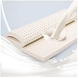 Matratzenauflage aus Naturlatex, feste Druckentlastung, Bettauflage, Hybridschaum-Unterstützung, 100 x 220 cm, perfekt für Komfort und Schlafqualität, 7,6 cm