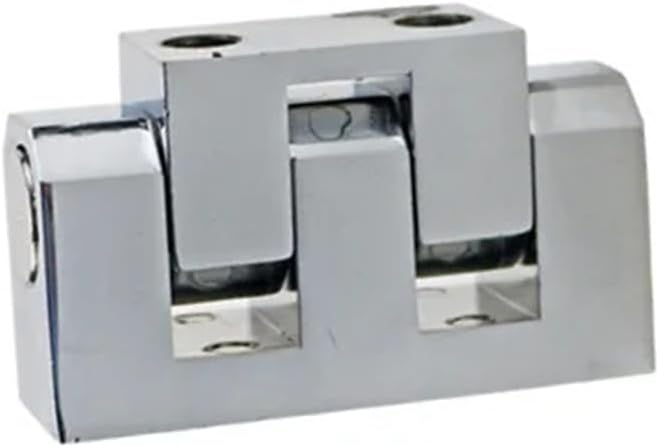 Heavy Duty Hinge for Industrial Electrical Machinery Equipment Cabinet Doors Zinc Alloy Rotating Pivot Hinge 1Pcs(Large-Bright)