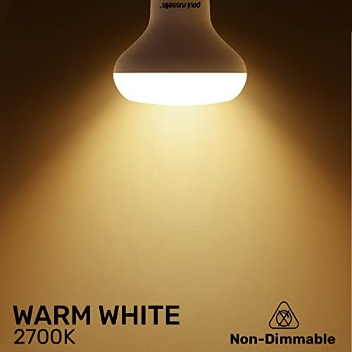 paul russells Warm White E27 Spotlight 11W LED Reflector R80 Light Edison Screw 75w Equivalent Bulb 1050 Lumen 2700K Frosted 120° Beam Angle ES Energy Saving Lightbulbs, Pack of 3