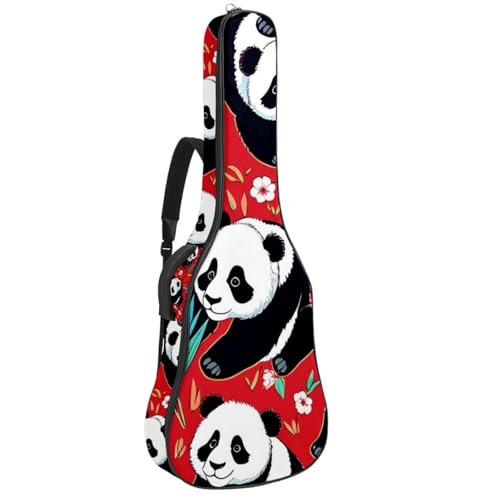 Housse de guitare acoustique panda pour vos trajets et cours de musique