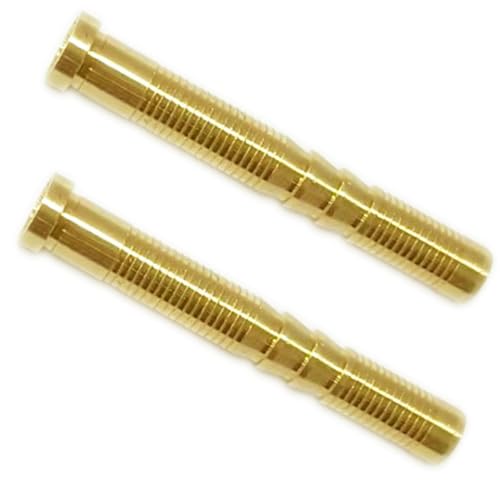 yeseje Field Points Copper Bolt with Surface Embossed Inserts Inner Diameter .244 Carbon Arrow (12-Pack) (125, Grams)