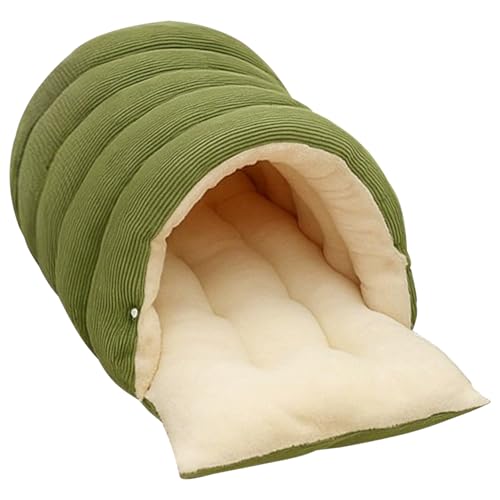 Katzenbett Haus - Gemütliches Haustierzelt-Nest für Wärme und Komfort, weiches Kissen innen mit rutschfestem Boden, Kätzchen-Höhlenbett für Katzen, Hunde, Welpen, drinnen, draußen, Wohnzimmer, Winter