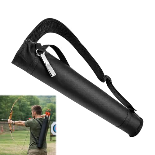 Köcher für Pfeile Bogenschießen Quiver Rücken und Hüfte Quivers Einstellbare Pfeil Rucksack Tasche Halter Pfeilköcher Bogenschießen Seite Hüftpfeile Tasche für Compound Recurve Bogen Praxis Ziel