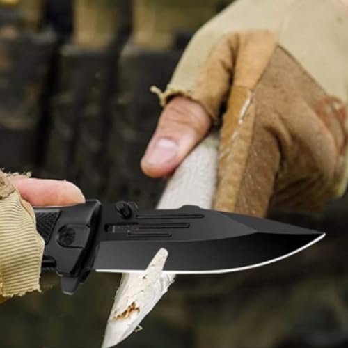 Canivete Retrátil Portátil De Bolso Faca Camping Pesca Caça