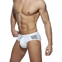 Men Push-Up Pad Swimming Briefs Padded Enlarge Sexy Swimwear Sunbath Surf Beach Shorts