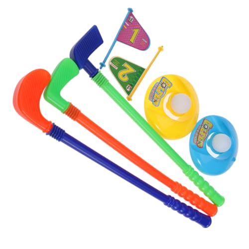 Totority Golf Balls Boys and Girls Interactive Toys Golf Hitting Mat Indoor Golf Set for Boys and Girls Develop Gross Motor Skills Random