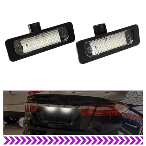Luces de matrícula evite multas en Taurus y Mercury kit de sustitución de 2 focos 6