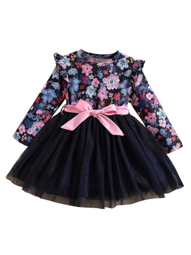 Image of TAGAS Girl Swiss Dot Ruffle Trim Belted Dress || Bagy Girl Dress||Baby Frock ||Sleeveless Dress for Girls