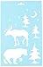 Momenta Stencil 7"X11"-Moose & Bear