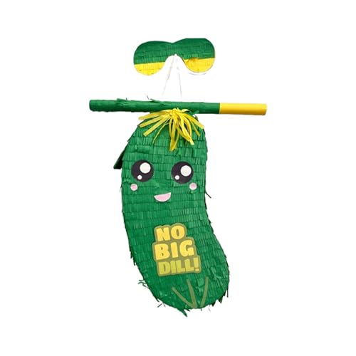 APINATA4U 20” Pickle Pinata - Cucumber Dill Delight for Birthday or Bachelorette Parties - No Big Dill, Just Veggies Theme Fun Celebration!
