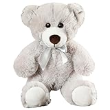 Wgxzyq Teddy Bear Stuffed Animal, 12inch Teddy Bear Plush Toy, Birthday Valentine's Day Xmas Gifts for Kids Boys Girls Friends (B-Grey)