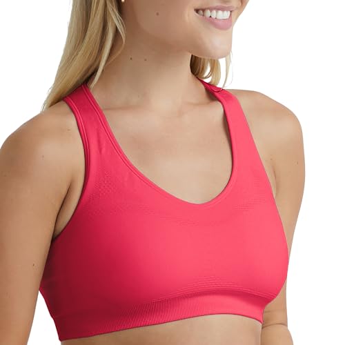 Image of Hanes Women's Seamless Racerback Sports Bra