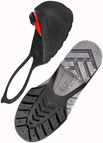 Safety Toe Cap Steel Toe Cover Overshoe with Natural Rubber Strap, Non-Slip Sole for Men and Women, CSA Attested and OSHA Approved, Large, Red (11-14 US Men / 13-15 US Women)(M) by Oshatoes