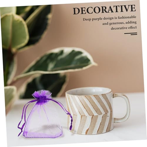 Bolsitas decorativas lavanda bolsa con cordón 9x7x0.1 cm miniatura 4