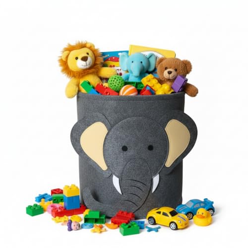 Msg Ingenieria Cesta Juguetes Cesta Juguetes Infantil Cesta Ropa Sucia Bebe. 35 X 35 Cm. Cesta Organizadora Para Ropa O Juguetes.