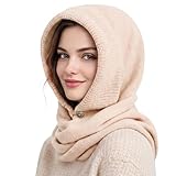 【Conception coupe-vent】：Le bonnet en tricot pour femme avec sangle au cou et boucle offre un ajustement sûr sans sensation de serrage. Que ce soit pour les sorties quotidiennes ou les activités hivernales en plein air, il reste bien en place toute la journée.