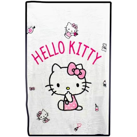 FISAPBXC Hellookitty Anime Fleece Blanket Cover