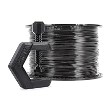 Prusament 3D Printer Premium Filament PETG Jet Black 1.75mm - 2kg Spool - High Precision 0.02 mm - Low Stringing - Strong Layer Bond - No Tangling - Ideal for Beginners & Professionals