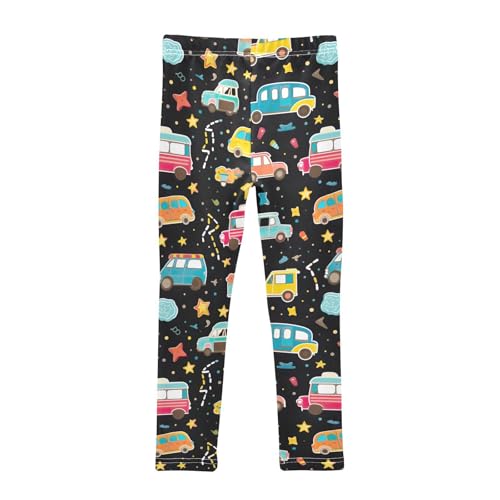 Kids High Waist Cartoon Car Cute Leggings for Toddler Girls 4T 202b32432