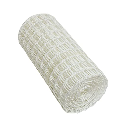 White 50mm 0.5m x 5m Climbing Plant Support Plastic Garden Mesh Trellis Fence