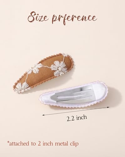 image for doboi 40Pcs Toddler Hair Clips Baby Girl Hair Bows Clips Floral Print 