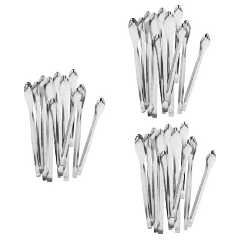 KICHOUSE 3sets Small Silverware Spoons Set Stainless Steel Measuring Spoon for Lab and Home 12pcs*3