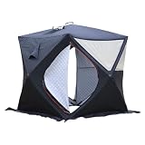 VNATWGOO 180x180x210cm Outdoor-Saunazelt, Tragbare Saunakabine, für Heim-Spa, Innen- & Außenbereich