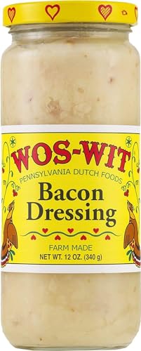 Wos-Wit Pennsyvania Dutch Foods Bacon Dressing, Farm Made, 12 Oz