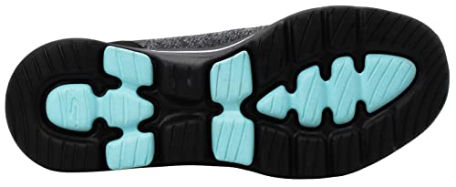 Skechers Skechers Women's Go Walk 5 Honor Sneaker, Black/Aqua, 7 M US