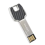 Faost Fashion 8gb |Black Carbon Fiber On Two Sides| Metal Key USB Flash Drive Memory Stick Pendrive, Data Transfer External Storage Device