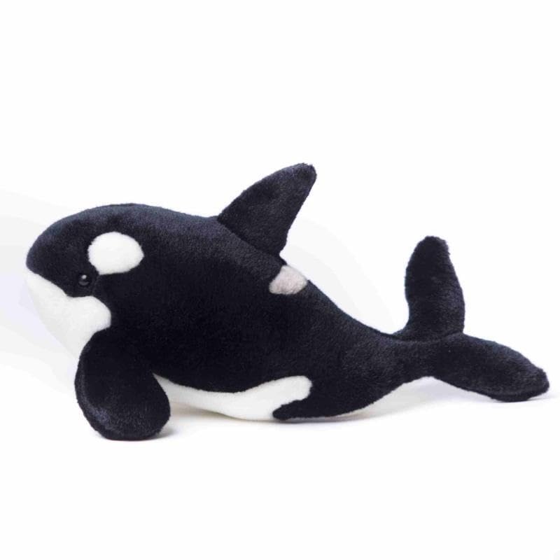 Peluche orque réaliste éco-responsable : grand doudou épaulard doux pour enfant