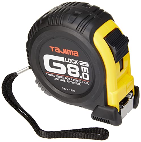 Tajima G5P80MY Mètre à ruban antichoc 8 m x 25 mm