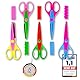 Scherenpalast Kinder Bastelschere 5er-Set, Kinderschere, Kinder gezackte Schere, Zick-Zack-Schere, Dekoschere, Grundschule für Bastelarbeiten, Scrapbooking, Kinderdesign