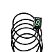 GUAIMI Indicador de marcha de la motocicleta impermeable Pantalla LED (Verde) Plug...