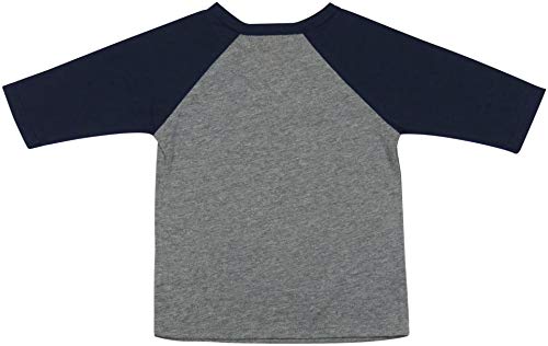 Image of ToBeInStyle Kids Boys Girls Cotton Jersey Contrast Raglan V-Neck Tee T-Shirts