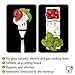 WENKO Placas cobertoras de vidrio universales Caprese, juego de 2 piezas para...