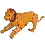 Forest & Twelfth 5' Lion Animal Toys – Transforming Action Figure – Changes from a Detailed Animal Toy to a Unique Robot Toy in Seconds – Great Gift for Both Girls and Boys (Lion)