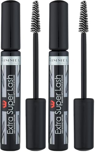 Rimmel Extra Super Lash Mascara, Black, 0.27 Fluid Ounce (Pack of...