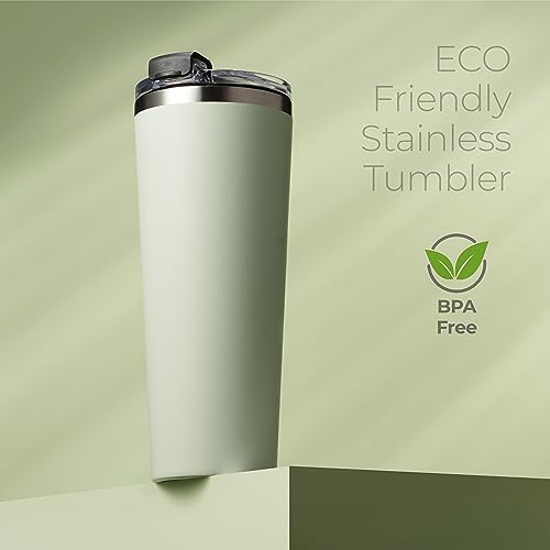 Image of SIPX Triple-Insulated Tumblers - 22oz. Premium Modern Tumbler With Lid, insulated Cup Keeps Hot For 6 Hours, Stainless Steel Tumbler Made Of Sustainable Material, Coffee Travel Mug For Home & Office