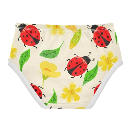 Cute Cartoon Ladybugs Floral Toddler Girls Underwear 2t Cotton Panties for Girl Cartoon Briefs Underpants2